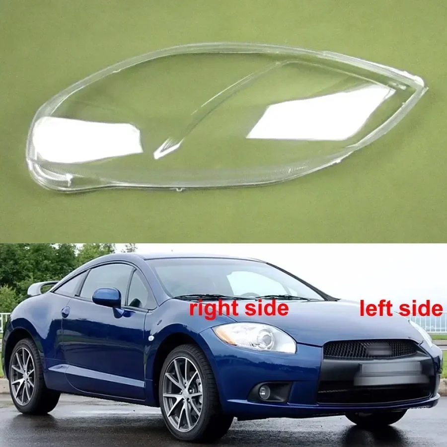 

For Mitsubishi Eclipse 2008 2009 Car Accessories Front Headlamp Transparent Lampshade Lamp Shell Headlight Lens Cover Plexiglass