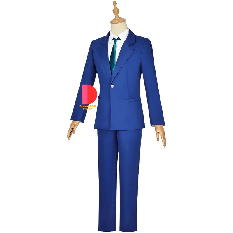 

Цианиме Детектив Конан Джимми Кудо Рэйчел Мур Косплей Костюм Синяя Одежда Для Пары Хэллоуин Вечеринка Teitan Школьная Форма