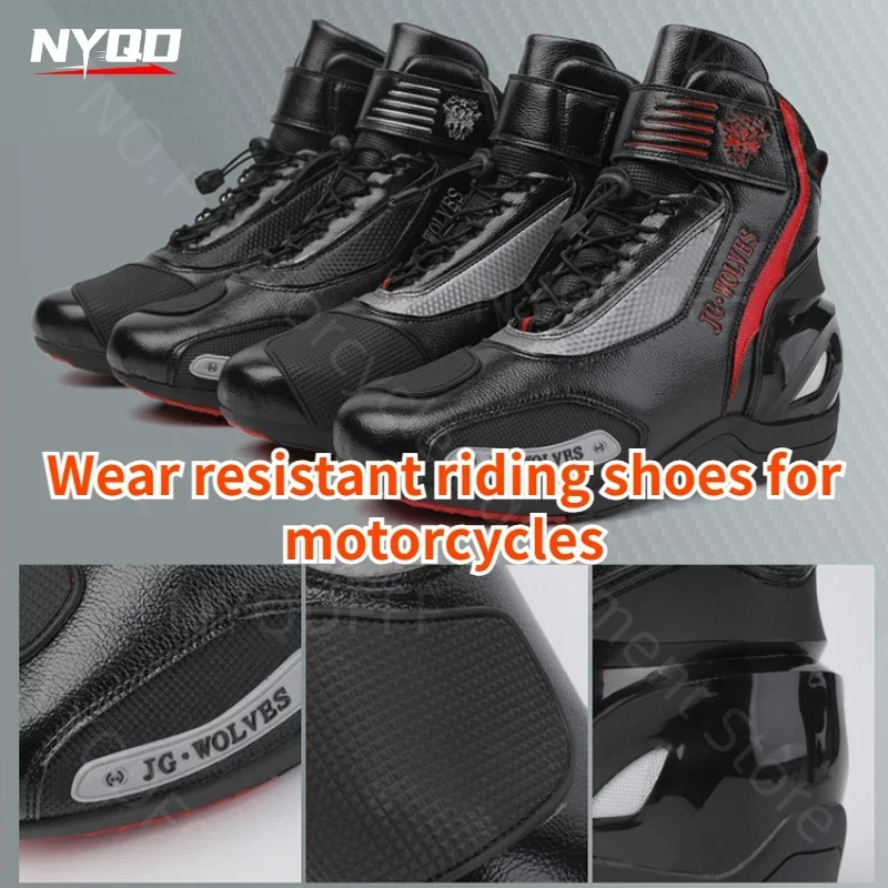 

Motorcycle Riding Boots Highway Racing Shoes Sports Protection Balance and Wear Resistance Motorcycle Shoes