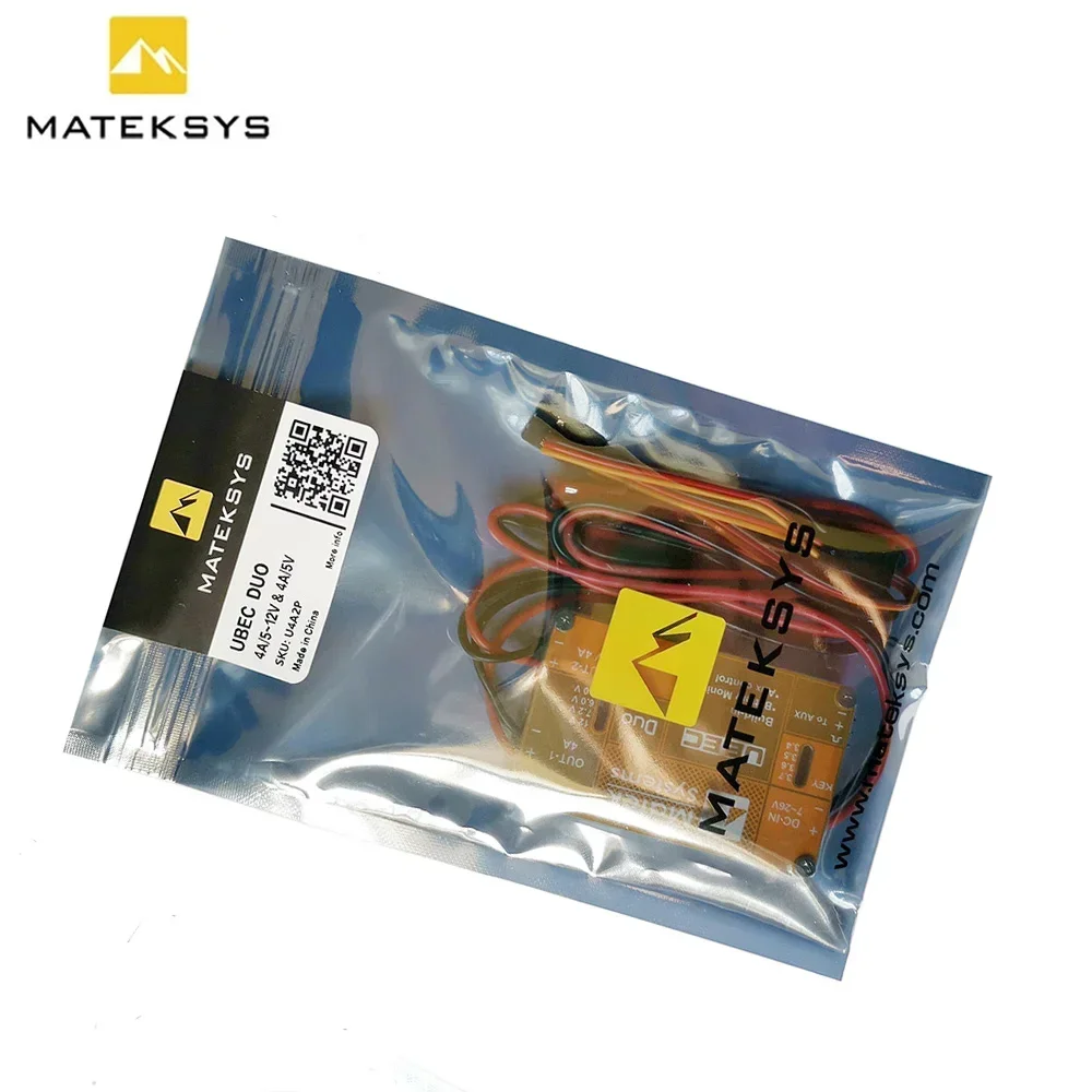 Matek System UBEC DUO 4A/5~12V & 4A/5V für RC Quadcopter RC Flugzeug RC Multicopter UBEC Power Modell