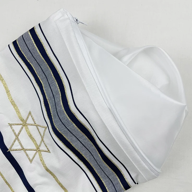 アクリルタリット/タリス用ユダヤ人バッグ (10.6 x 10 インチ) ダビデの星テフィリンバッグ (バッグのみ)