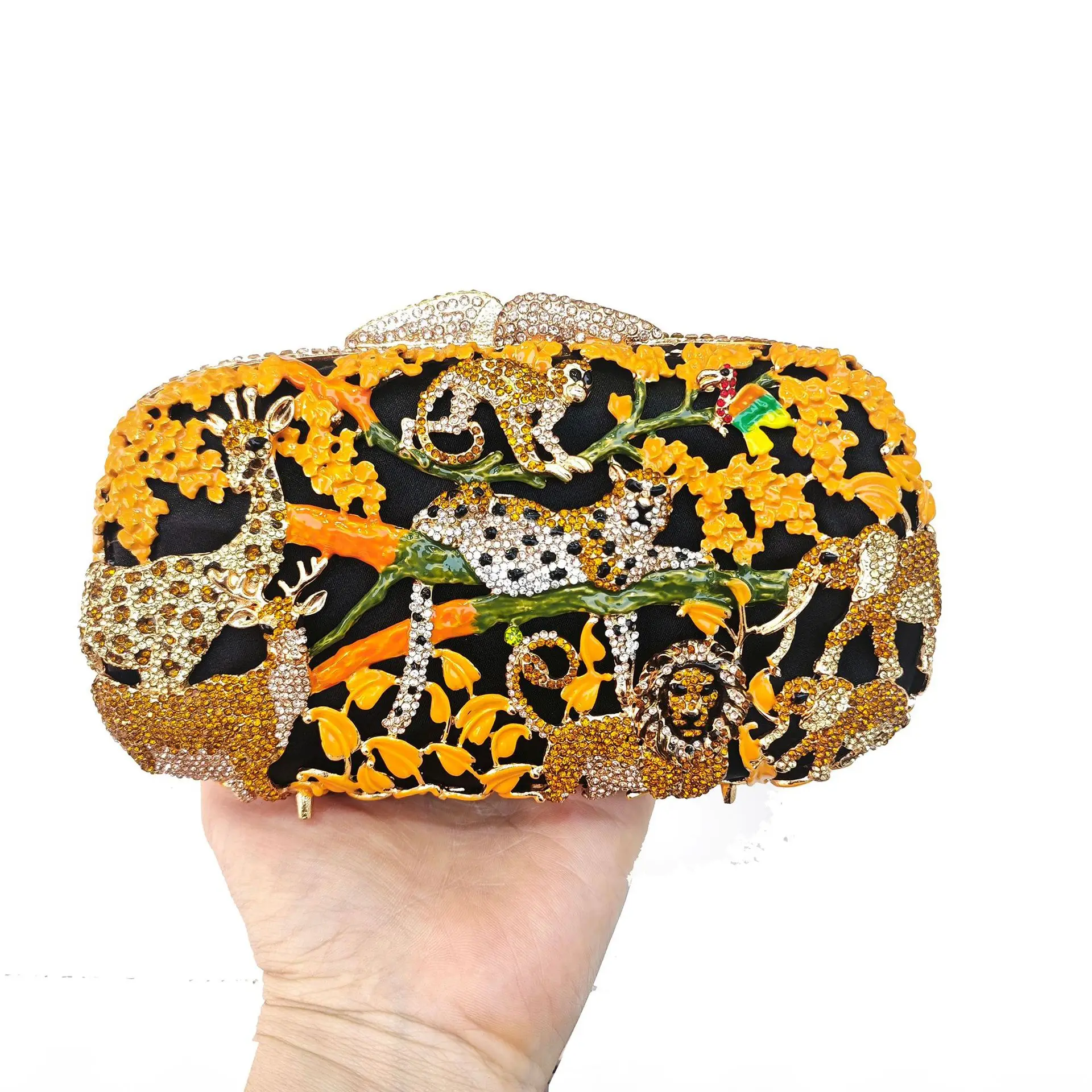 

new animal world diamond encrusted dinner bag banquet full of diamonds women's diamond bag