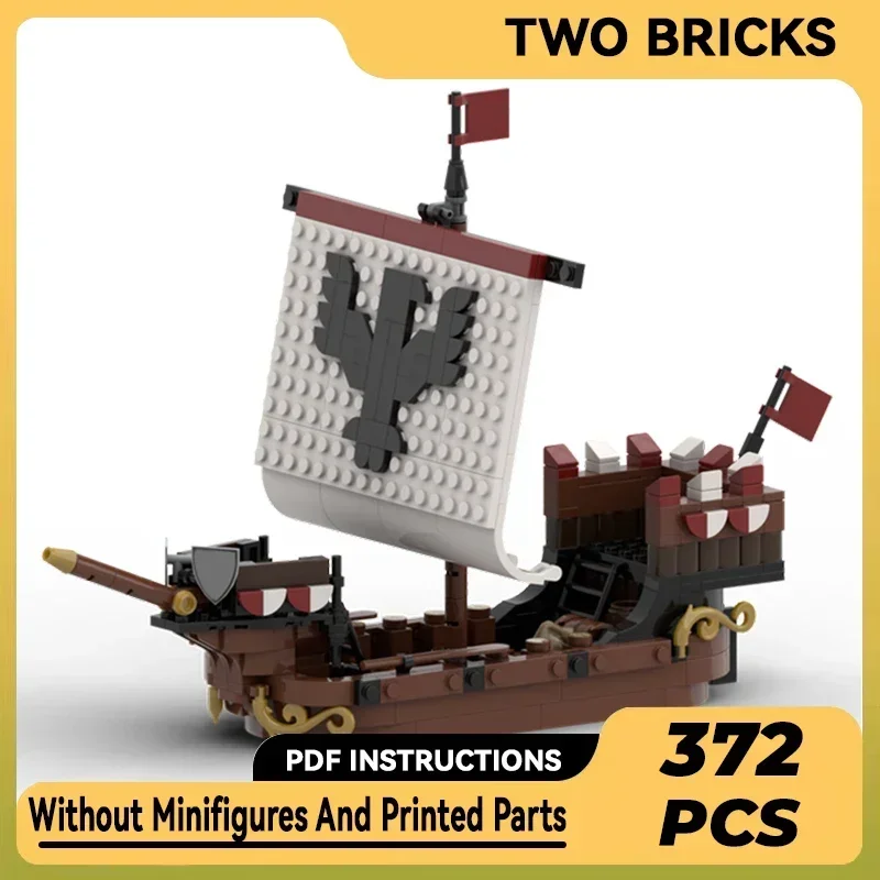 Moc Building Bricks Pirate Boat Model Medieval Falcons Ship Technology Modular Blocks Gifts Toys For Children DIY Sets Assembly