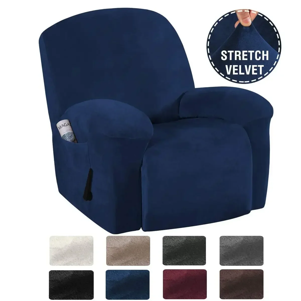 Slipcover Sofa Recliner Chair Covers Modern Sofa Covers Velvet Stretch Elastic Couch Cover For Living Room Pets Funiture Cover