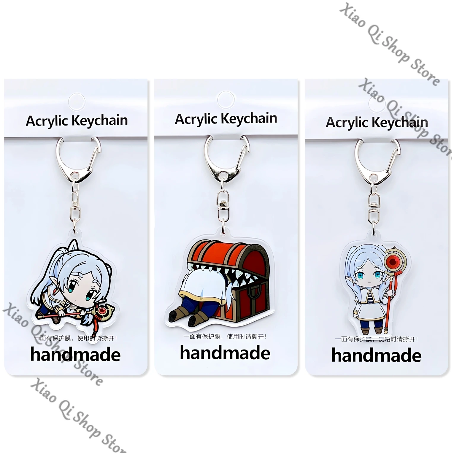 Frieren: Beyond Journey's End Game ambito Frieren Himmel Llavero acrílico Q-cute colgante Selección de múltiples roles pequeño regalo