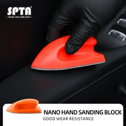 SPTA 1PC Nano Hand Sanding Block Foam Pad Interior Leather Panel LCD Cleaning Dusting Brush Stains Removing