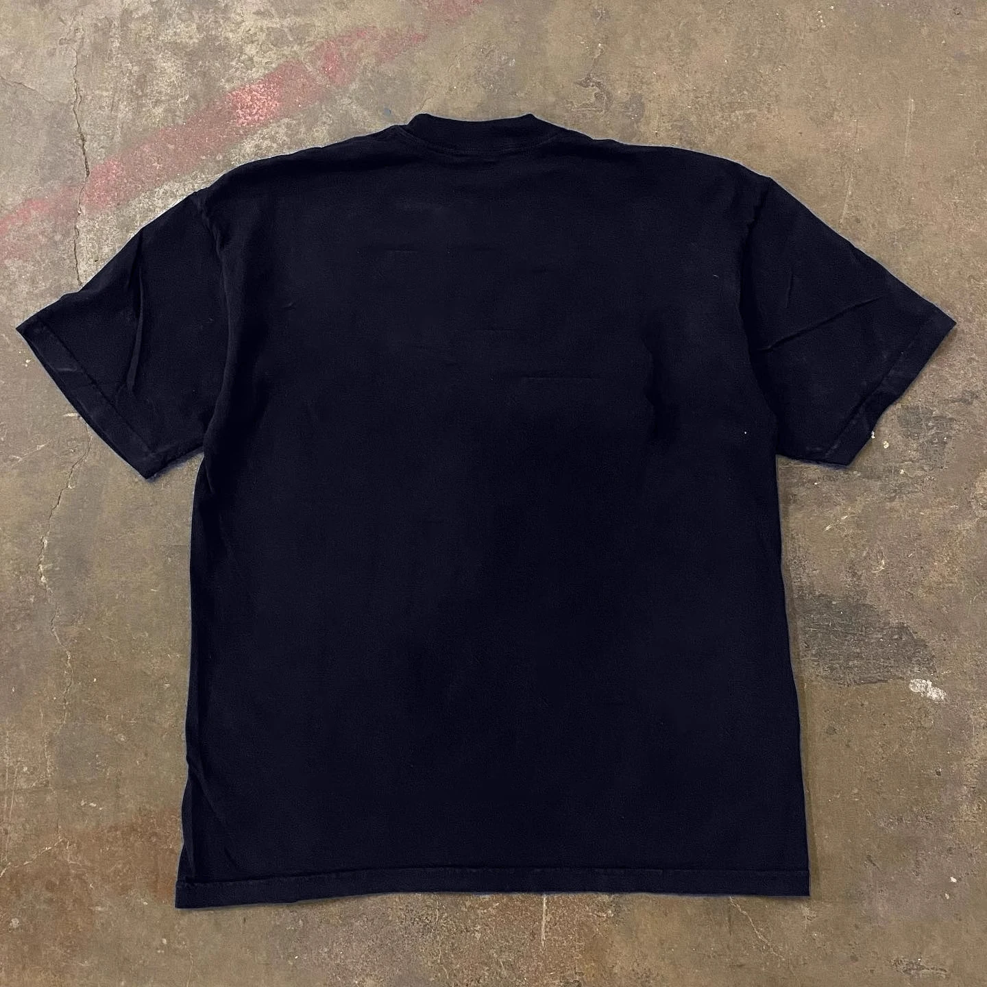 Loose Fit Cotton T-Shirt Retro Style Short Sleeve Double Thread Pure Cotton Women's Casual round Neck Top for Couples