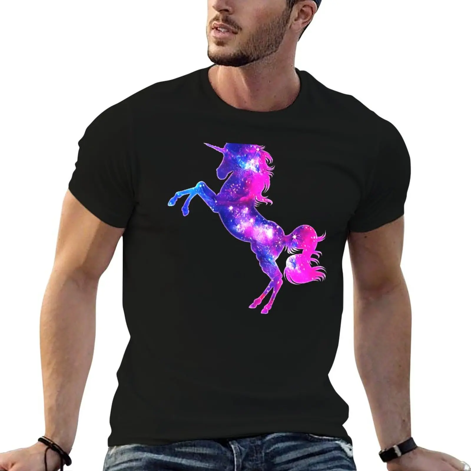 

Unicorn, Galaxy Style, Space, Universe, Space T-Shirt funny t shirts dark humor t shirt man casual T-Shirt