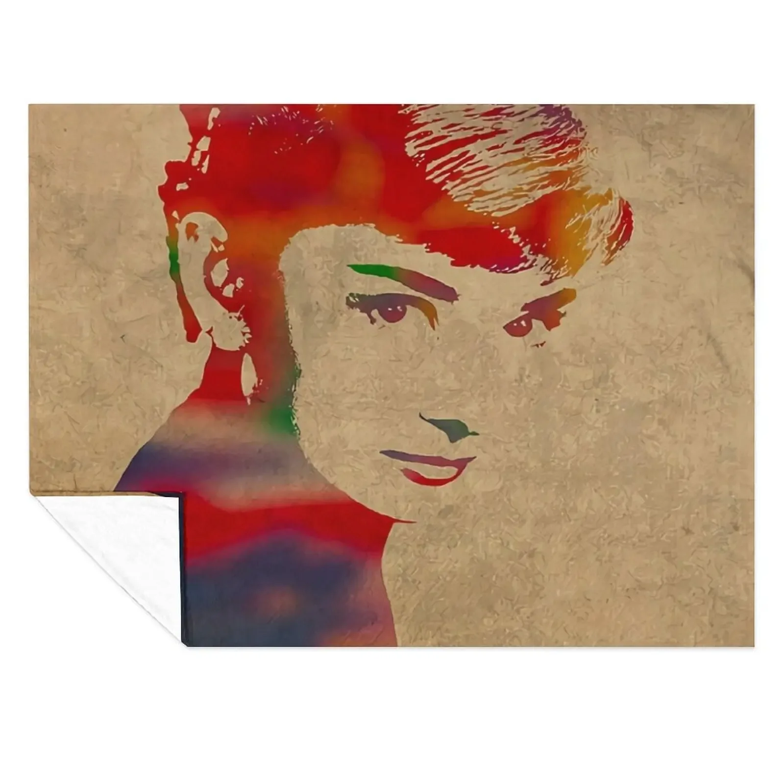 

Audrey-hepburn Throw Blanket Decorative Sofa Loose Sofa Throw Cute Plaid Blankets