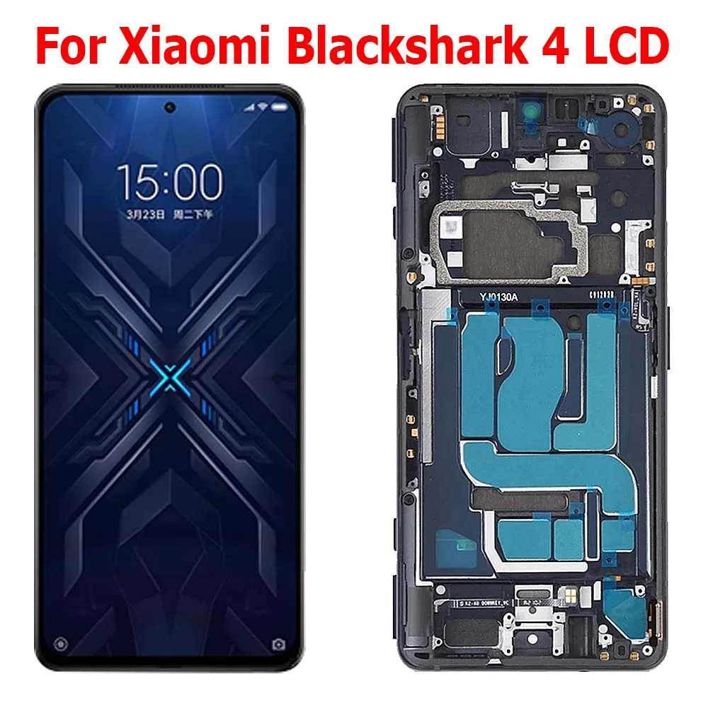 

SuperAMOLED оригинальный 6,67 для Xiaomi Black Shark 4, ЖК-дисплей + замена дигитайзера сенсорного экрана для BlackShark 4 PRS-H0/A0 ЖК-дисплей