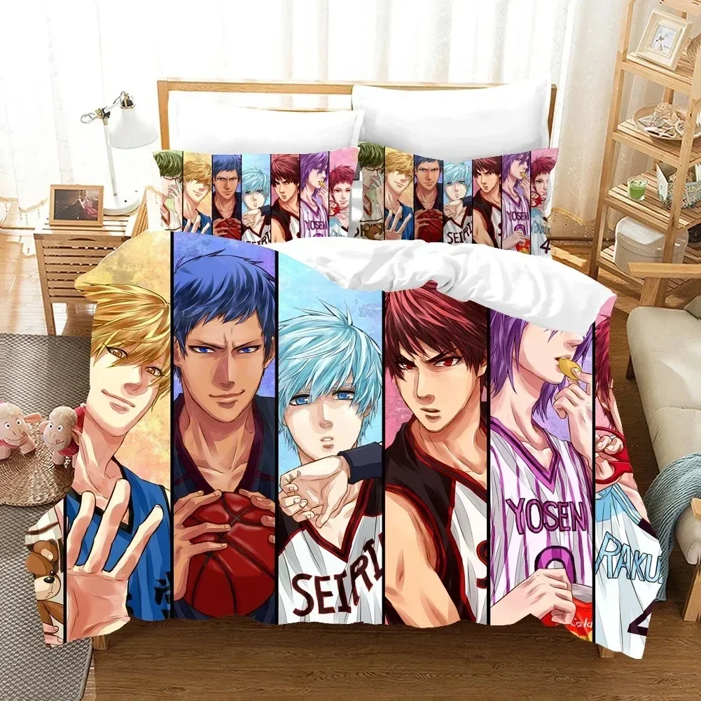 

Kurokos Basketball Comforter Print Luxury Printed Bedding Duvet Cover Set Soft and Comfortable Perfect Children Room Decoration