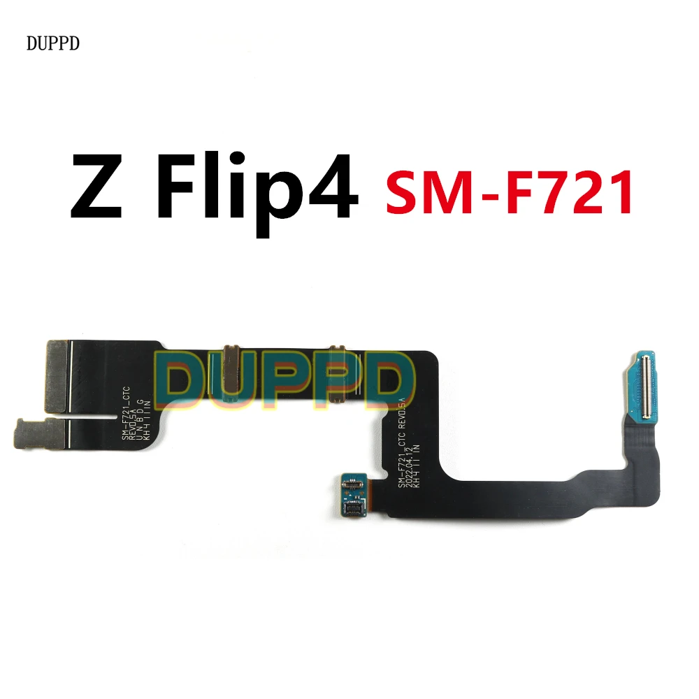 Для Samsung Galaxy Z Flip4 SM-F721 F721B F721U подключение материнской платы ЖК-экран Spin Axis USB основной гибкий кабель Замена ZFlip4