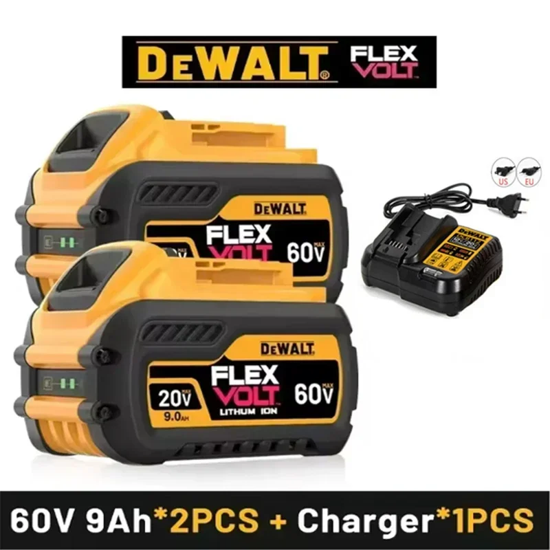 Batteria originale DEWALT 20V/60V 9000mAh dewalt 20v batteria DCB200 DCB205 DCB206 DCB209 Batteria Flexvolt DCF892 DCF845 DCF850
