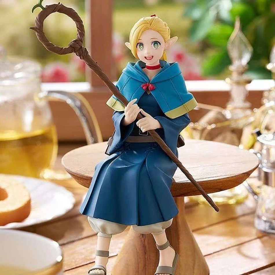 Anime Dungeon Meshi Marcille Donato Figur Stehend Delicious in Dungeon Marcille Donato Action Figur Modell Dekor Puppe Spielzeug Geschenk