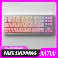 Akko Monsgeek M1/3/7w Mechanical Keyboard 3mod Hot Swap Rgb Aluminium Alloy Keyboard Custom Pbt Gradual Keycap Office Game Gift