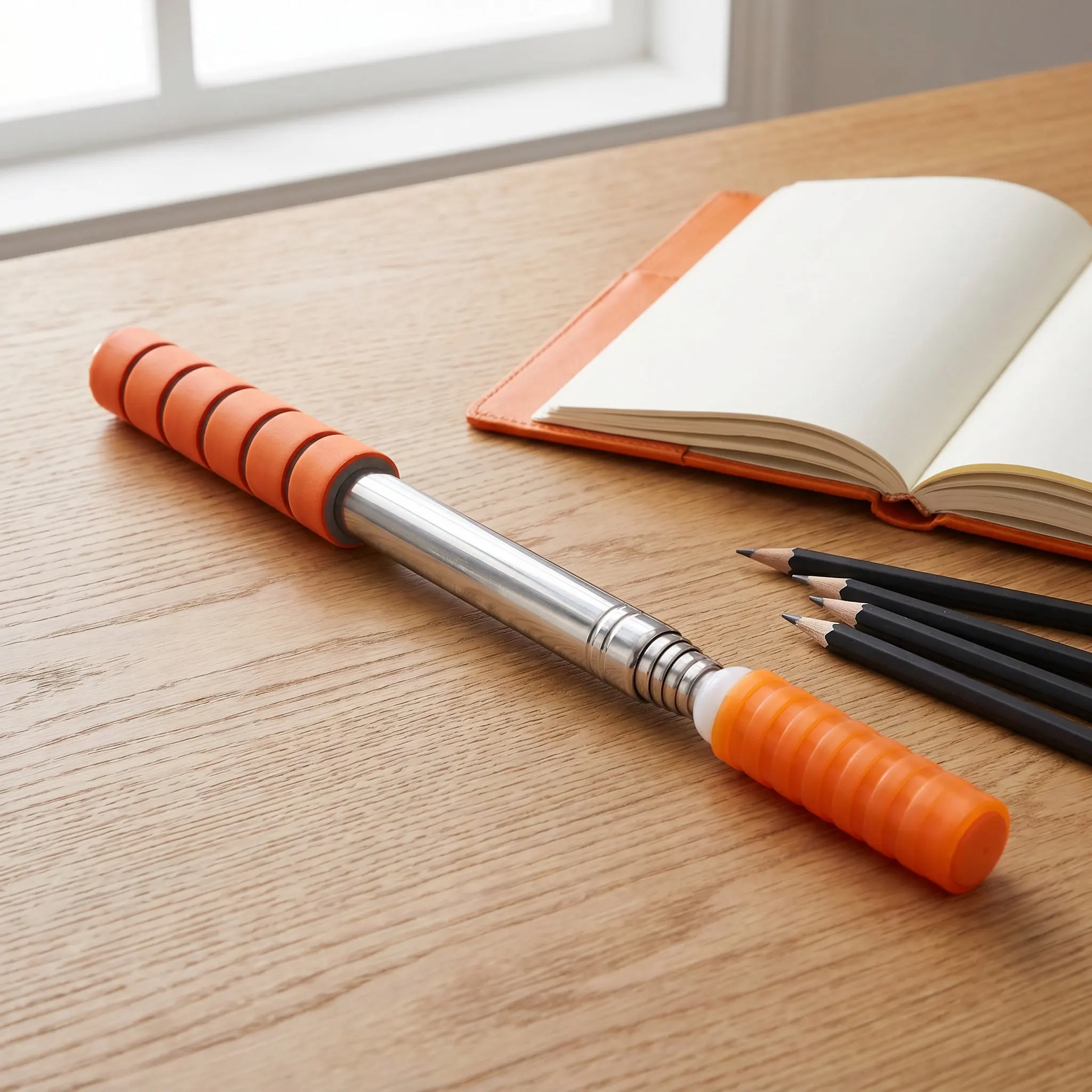 2Pcs Adjustable Chalk Holder Telescoping Drawing Tube for Wall Painting Blackboard Teaching and Mural Sketch Accessory