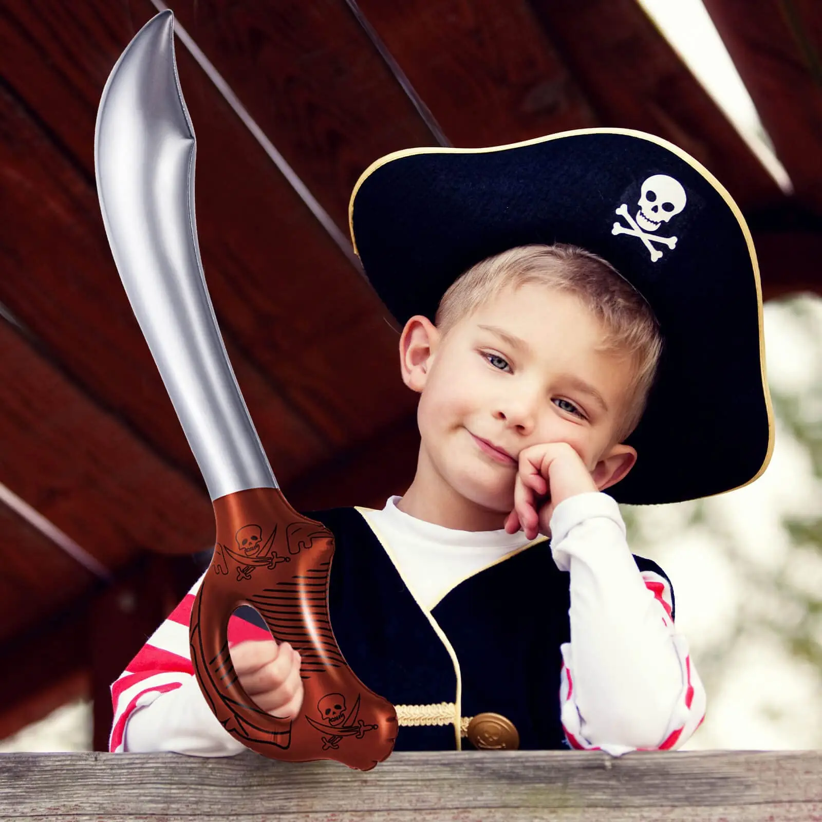 Inflatable Pirates Sword, Pirate Halloween Party Supplies, Inflatable Swords Summer Pool Swimming Party Water Toy