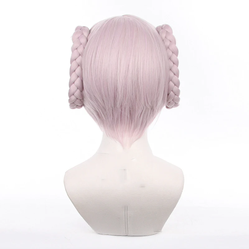 Anime Roep van de Nacht Nazuna Nanakusa ‌   Cosplay Pruik Roze Vlecht Haar Yofukashi no Uta Hittebestendige Synthetische Pruiken Halloween