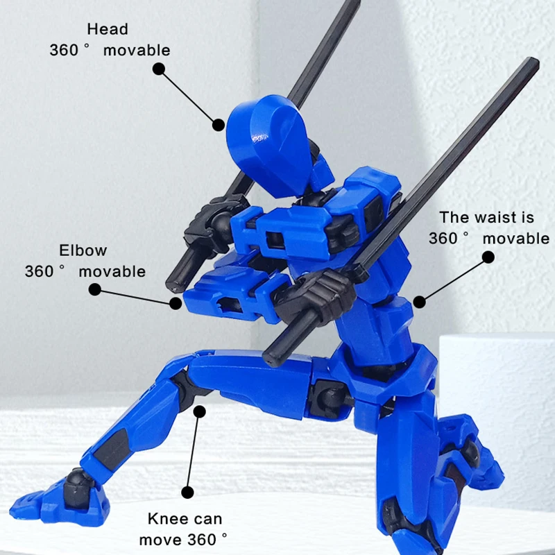 T13 عمل الشكل تيتان 13 عمل الشكل الدمية محظوظ 13 عمل الشكل ثلاثية الأبعاد مطبوعة متعددة المفاصل المنقولة نوفا 13 عمل الشكل لعبة #4