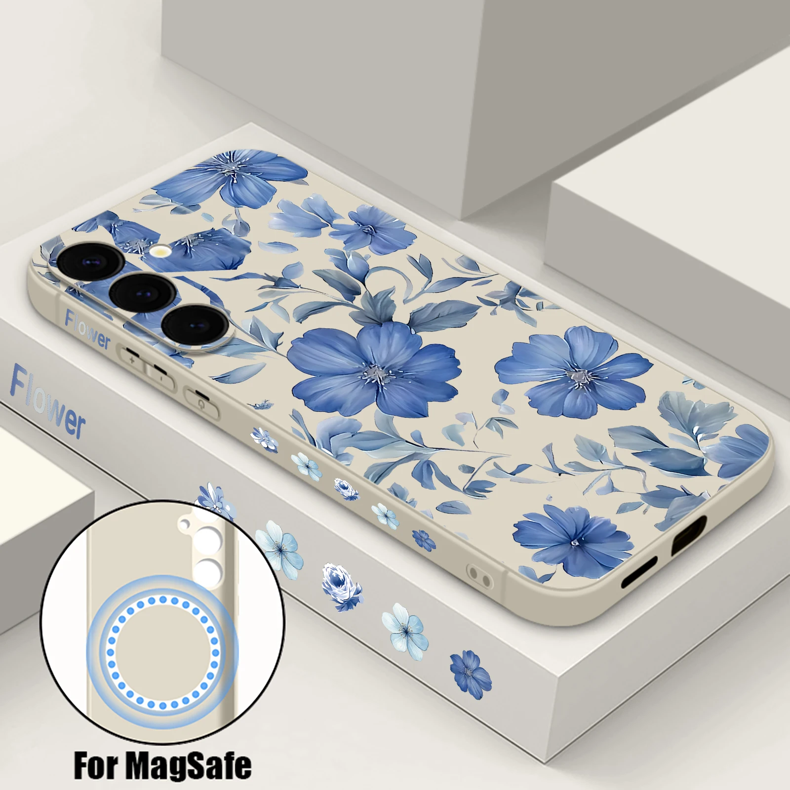 Blue Flower Magneti… - image