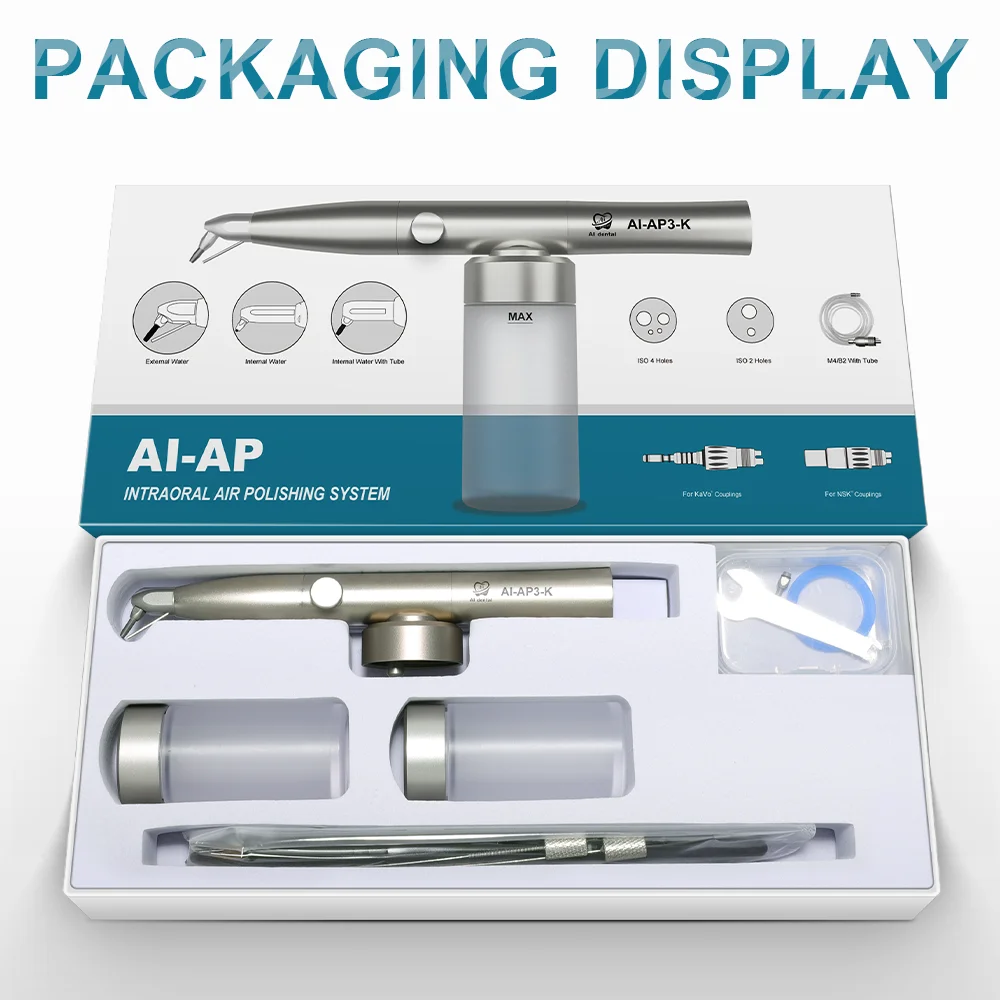 Professional Dental Air Abrasion Unit AI-AP3​ Aluminum Oxide Polisher with External Water Spray and K/N Connector