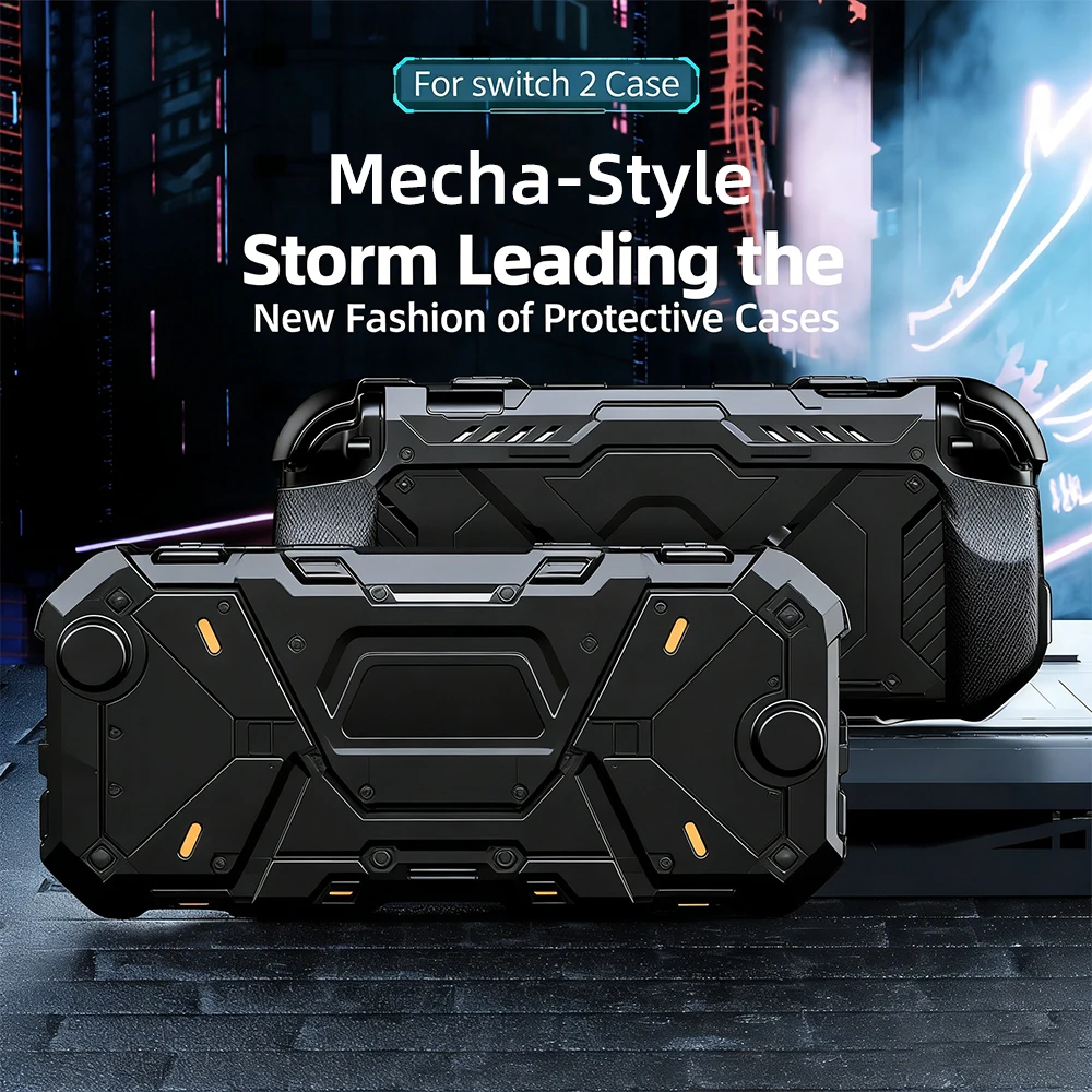 

Противоударный защитный чехол DATA FROG Mecha для Switch 2, TPU + PC, с полной защитой от падений и удобной ручкой для захвата