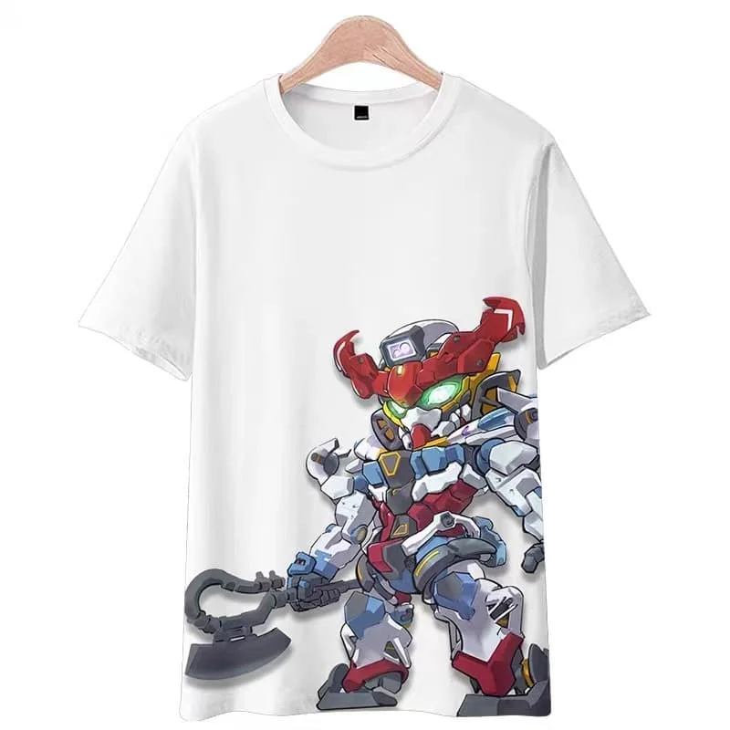 camiseta-estampada-bandai-anime-japones-gundam-mercury-witch-para-homens-e-mulheres-top-casual-de-manga-curta-com-estampa-ideal-para-combinar-em-familia