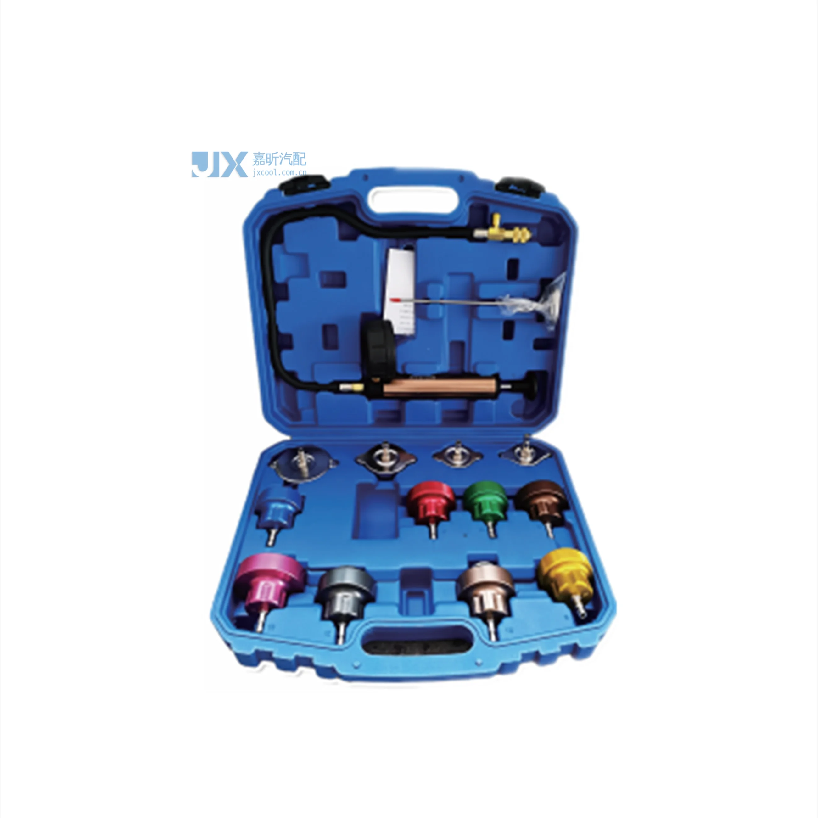 Dispositivo de prueba de fugas de herramientas A/C de aluminio para automóvil 103 juegos