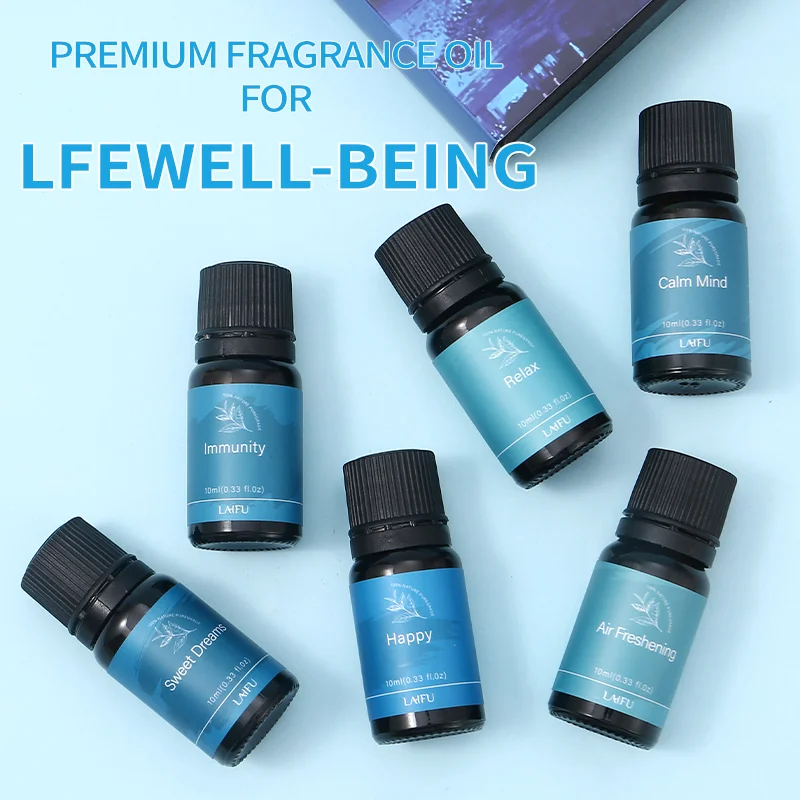 

Personalized Aromatherapy Essential Oil Set for Stress Relief & Air Freshening | Water-Soluble Fragrances for Home, Office, Spa