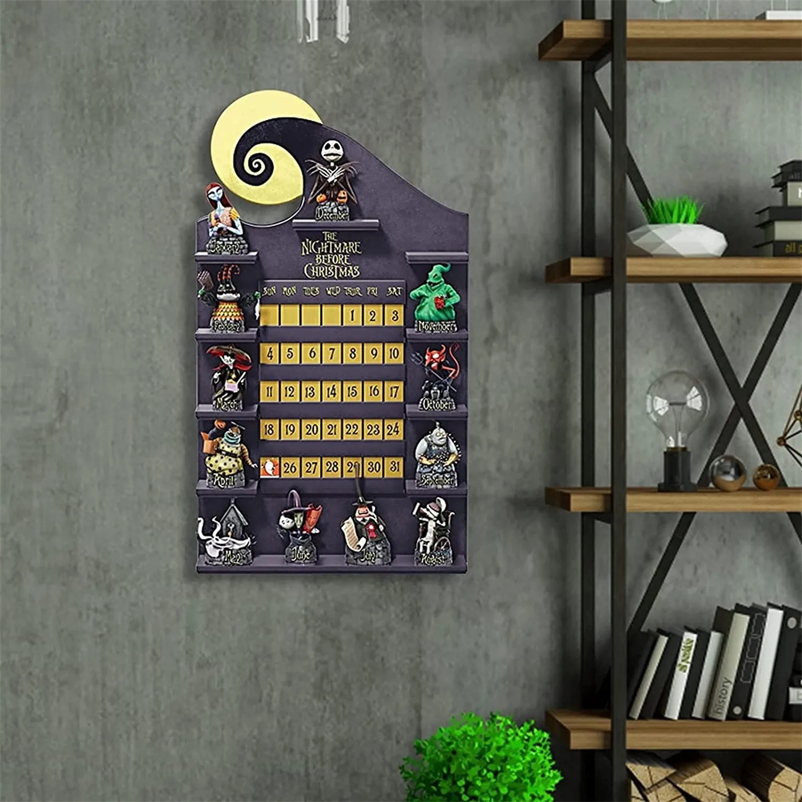 Halloween Countdown Doorplates Are Hung Signs Halloween Advent Calendar Ornaments For Door Decoration Halloween Advent Calendar