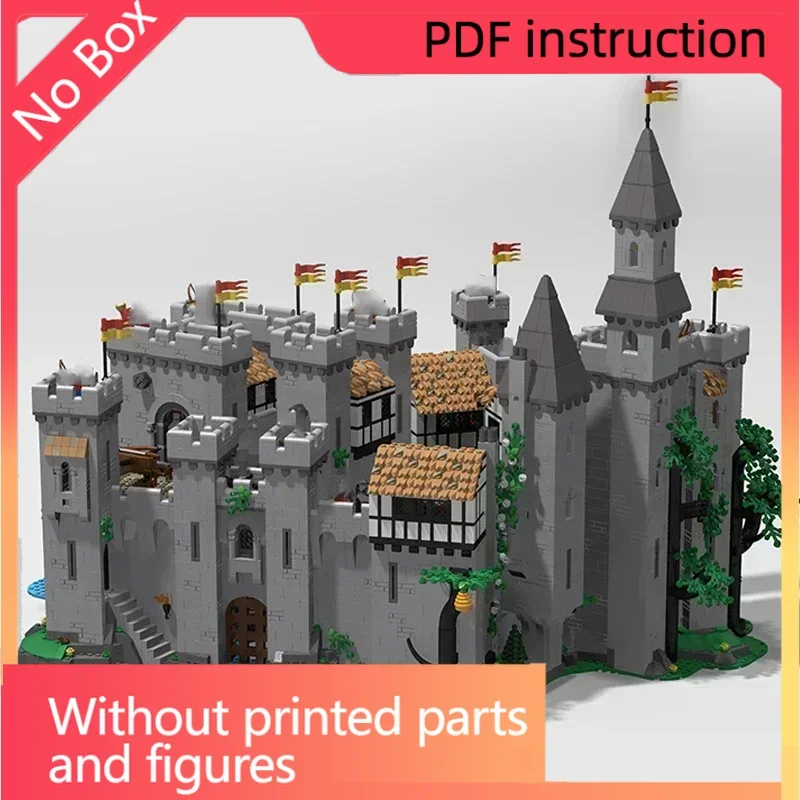 

Рождественская военная крепость, модель Moc, строительные кирпичи, лев, рыцари, замок, расширенные технологические блоки, подарочные игрушки, наборы «сделай сам», сборка