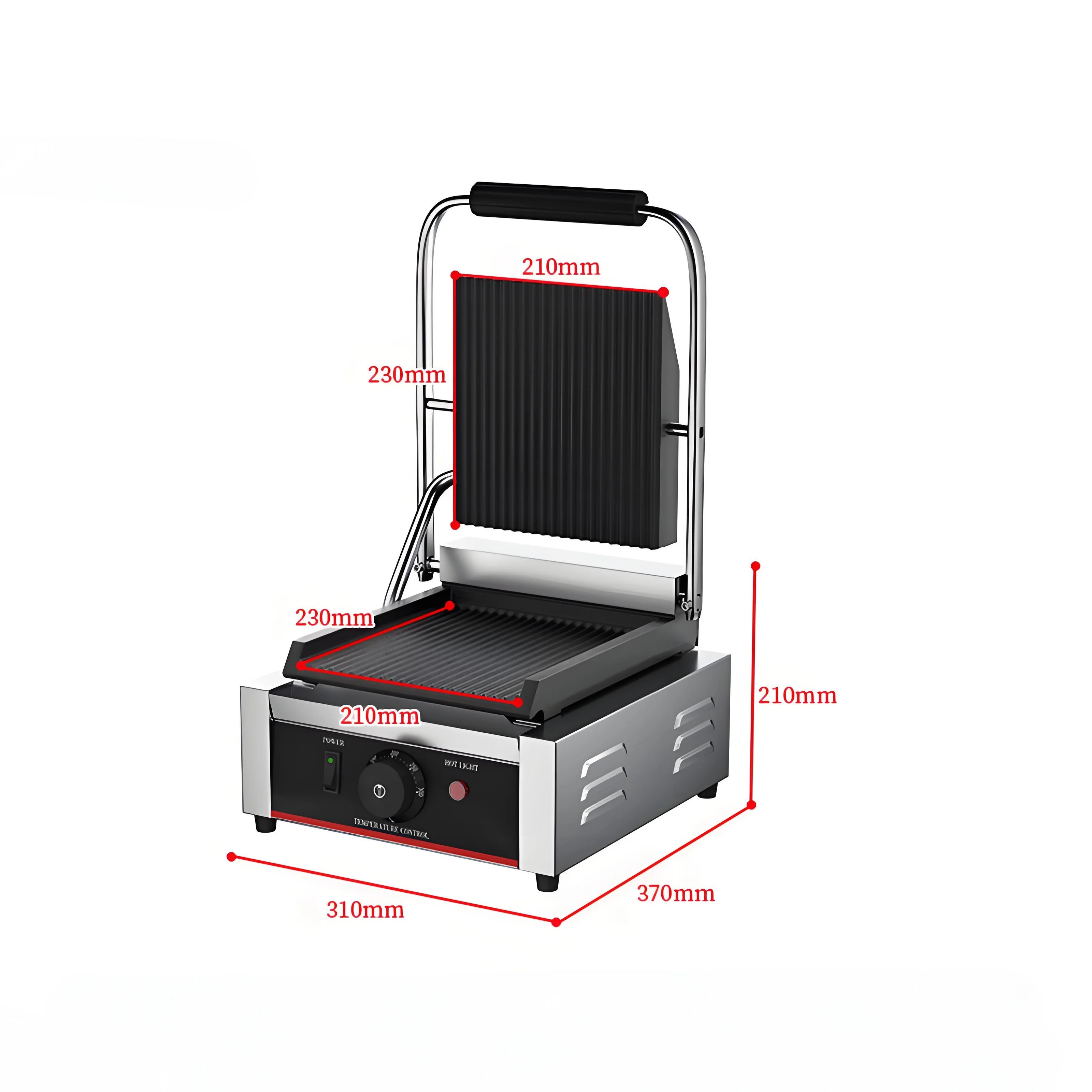 شواية بانيني كهربائية تجارية ب - مراجعة Commercial Panini Press Sandwich Grill وسعره
