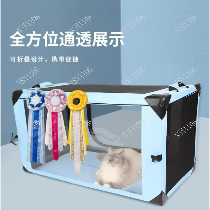 Portable Foldable Transparent Pet Cage Large Space for Exhibition Delivery Isolation