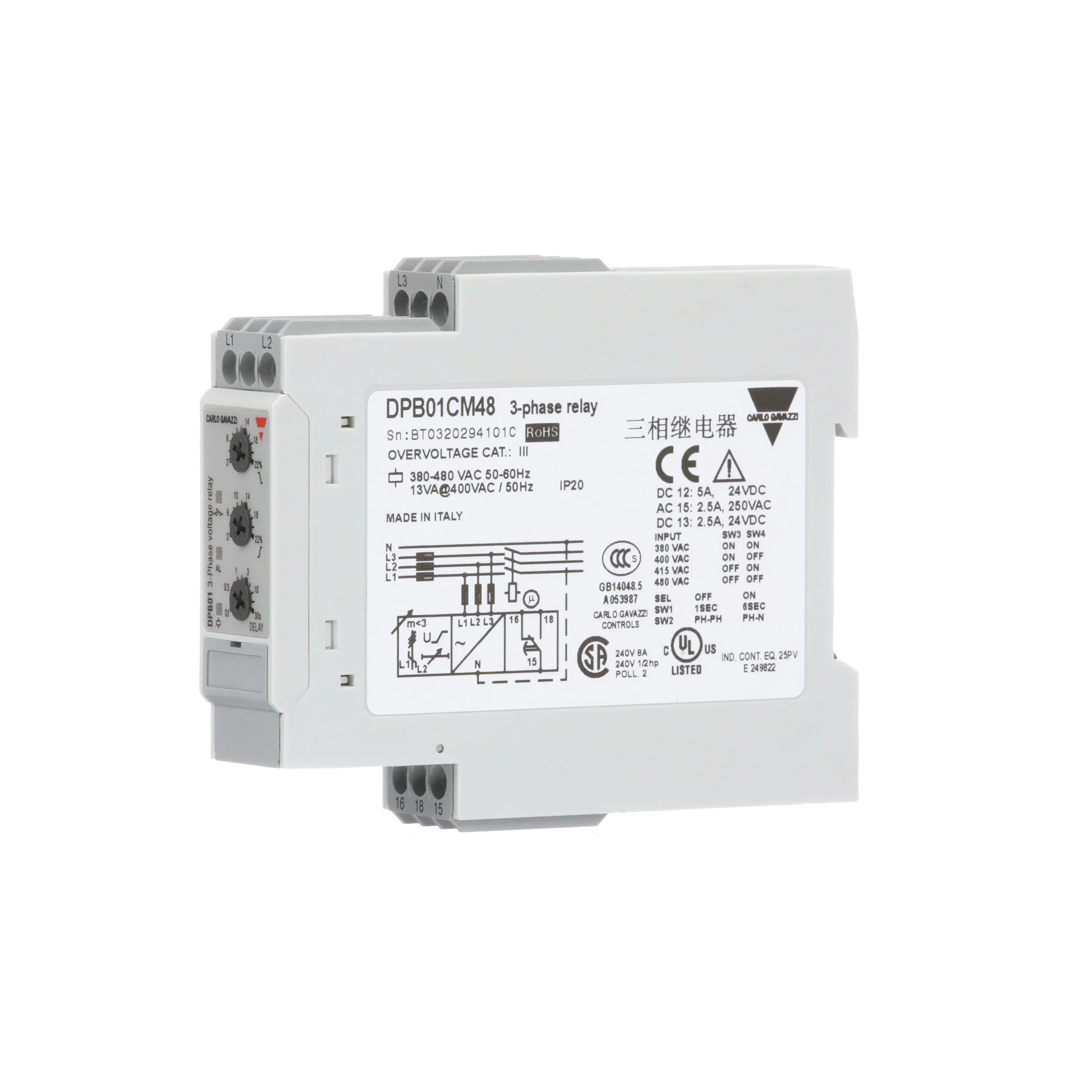 New original carlo protector voltage monitoring relay DPB01CM48C009 DPB01CM48B009 DPB01CM48C010 DPB01CM48