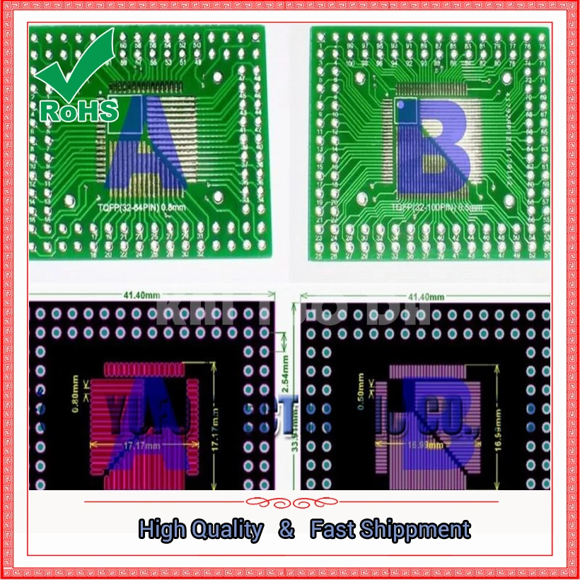 Free Shipping One Lot 20, QFP TQFP LQFP FQFP SOP SSOP TSSOP SO SOT SMD TO DIP Converter Adapter PCB