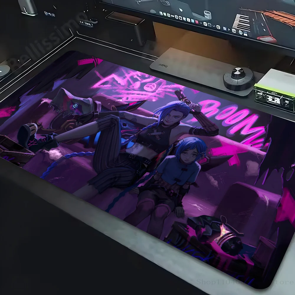 Arcane League Of Legends Mousepad Mouse Mat Desk Mat With Pad Gaming Accessories Prime Gaming XXL Keyboard Pad Padding Mat