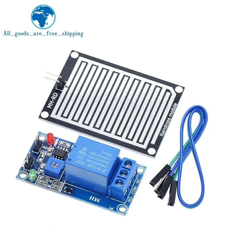  1/3PCS Snow Raindrops Detection Sensor Module Rain Weather Module Humidity For Arduino Relay Control Module Rain Water Sensor image 4