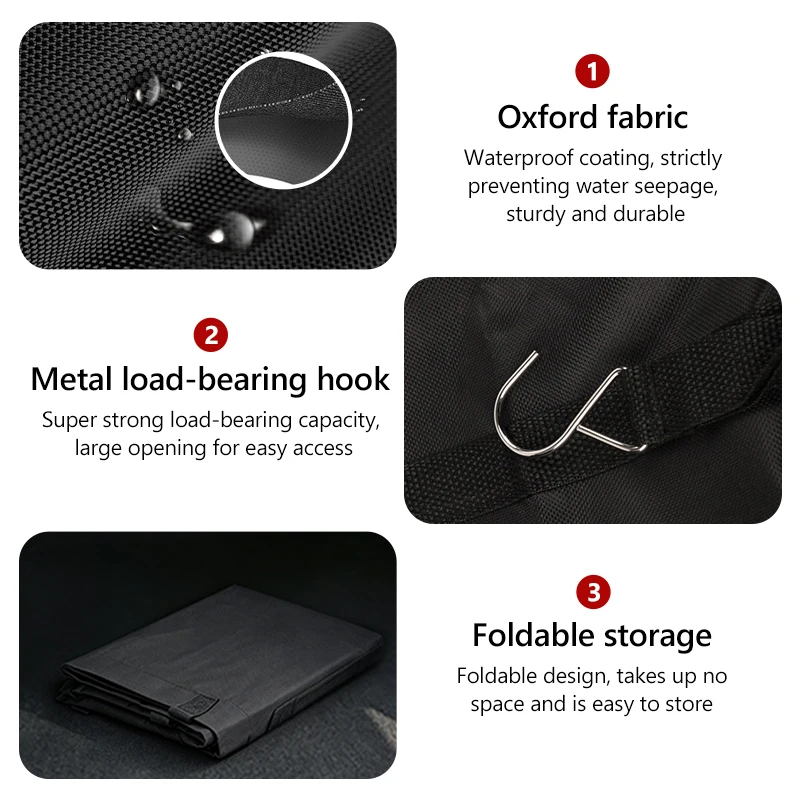 For Dongfeng Motor Versatile Oxford Cloth Car Trunk Storage Bag Rear Seat Back Hanging Vehicle Organizer Box DFM Aeolus G59 MAX - view 3