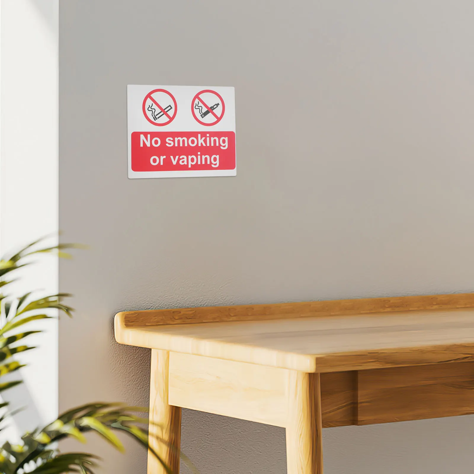 5Pcs No Smoking Stickers Public Safety Reminder Durable Self Adhesive Paper Decals for Office Hospital Restaurant Outdoor Use