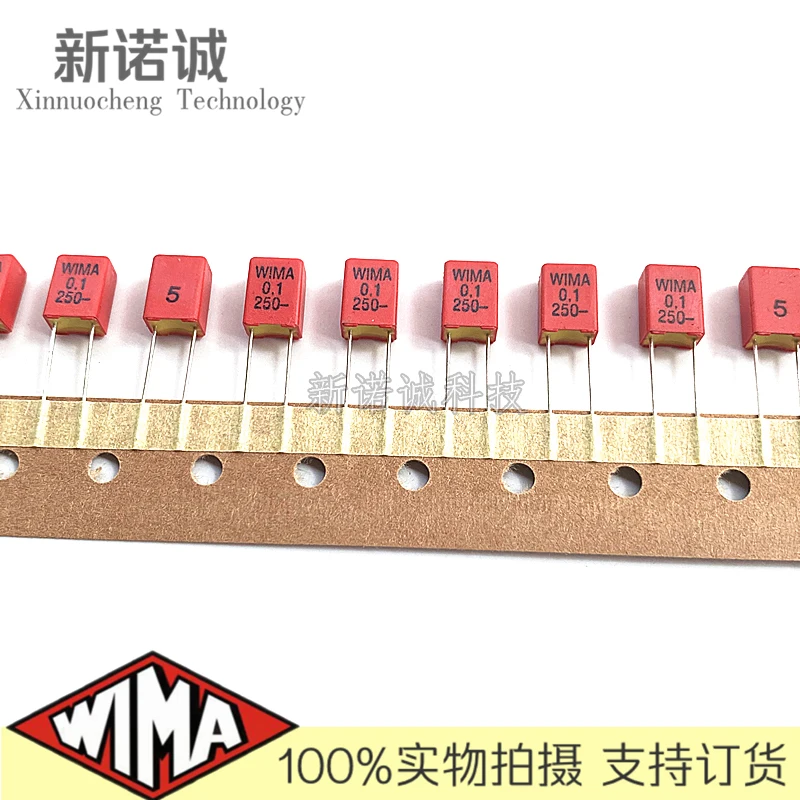 

10PCS/WIMA 104 250V 0.1UF 250V 100nF MKP2 Pin Distance 5 Film Capacitor