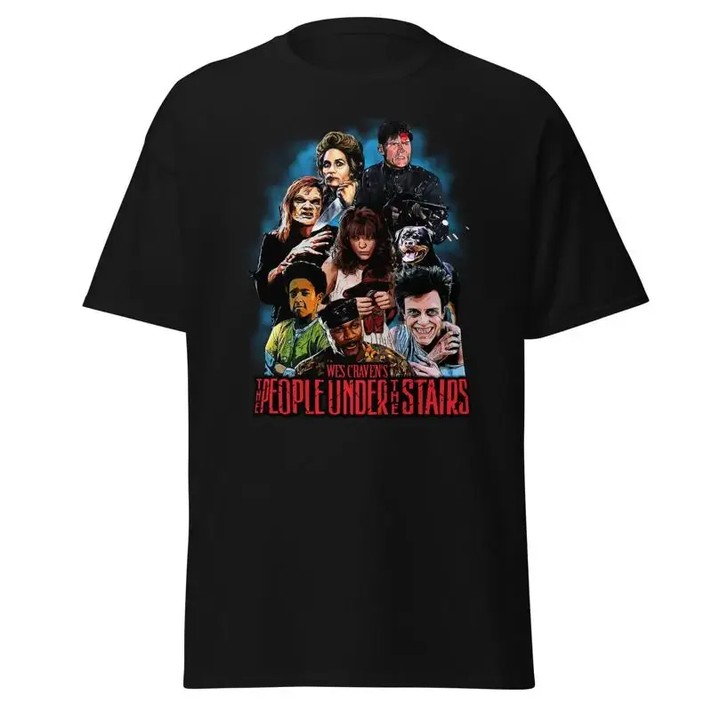 Camiseta People Under The Stairs con diseño de película de terror de los años 80