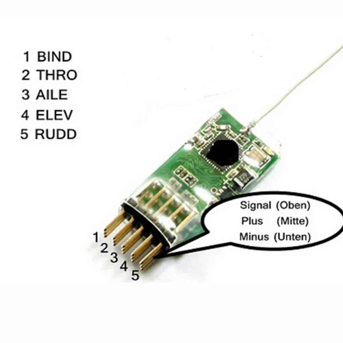 4100E 2.4GHz 4Ch Receptor DSM2 Mini RANGE COMPLETA +800m 4100x Avião RC para JR / Transmissor