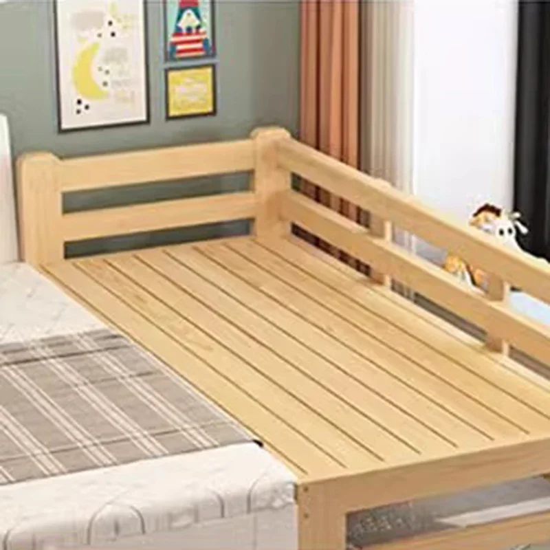 Railing Safety Sleeping Beds Children Bumper Mattresses Single Kids Beds Fashion Wooden Luxury Lit Cabane Enfant Home Furniture