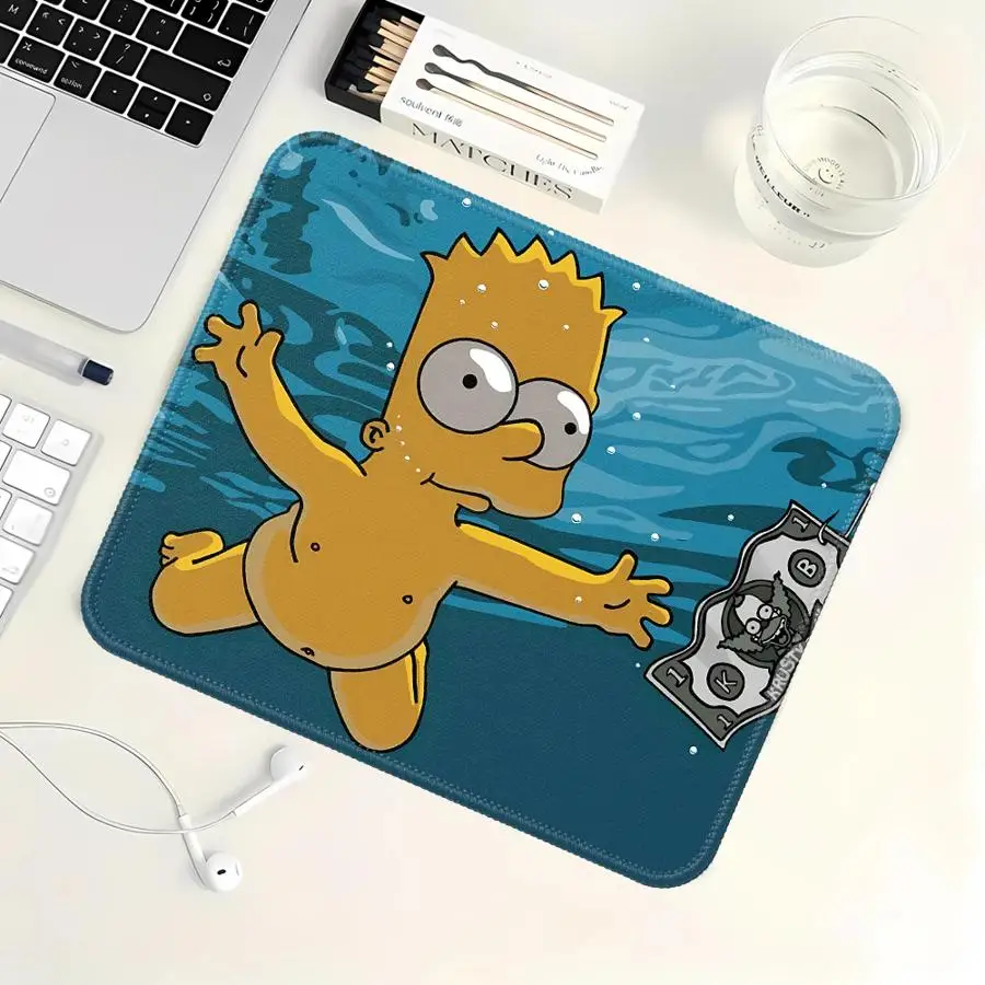 Cartoon Funny Simpson overlock Mouse Pad Desk accessories Game Console Pad office Pad Keyboard Mouse Pad Computer Laptop Pad