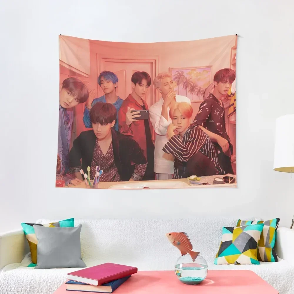 

map of the soul: persona version 2 (group) Tapestry Home Decor Accessories Home Decorators Aesthetic Home Decor Custom Tapestry