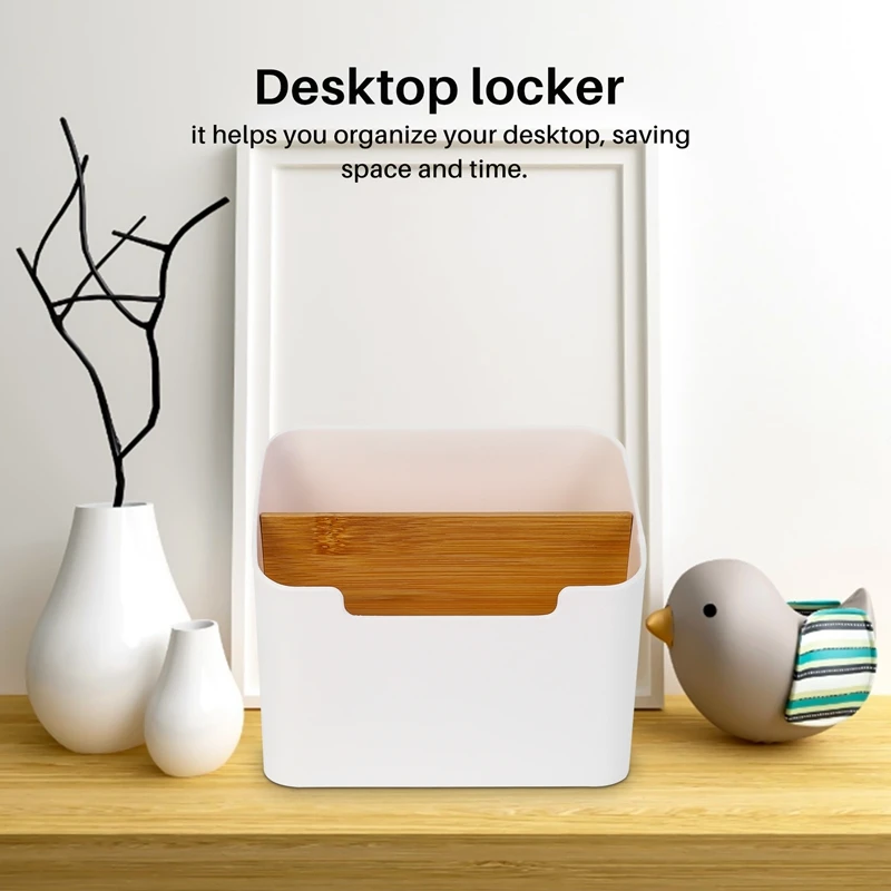 T36C  Remote Control Holder Desk Storage Organizer Box Container For Desk, Office Supplies, Home