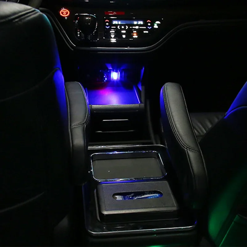 Mini USB LED Luce ambientale per auto Luce decorativa al neon colorata Illuminazione di emergenza Parti di automobili plug-and-play portatili senza fili