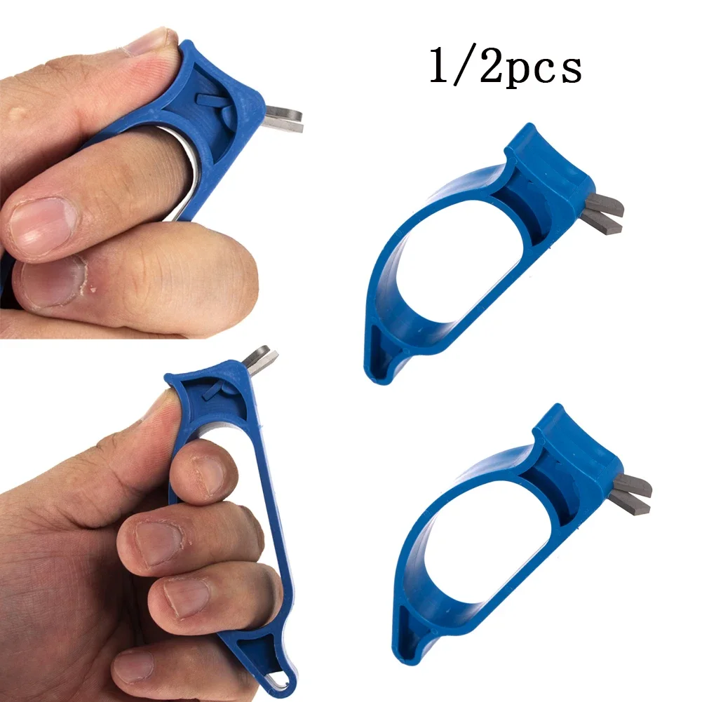 1/2 stks Ijsboor Slijper Winter Ijsvissen Bestand Handheld Diamantboor Grinder Slijpen Tool Ijsvissen Accessoires