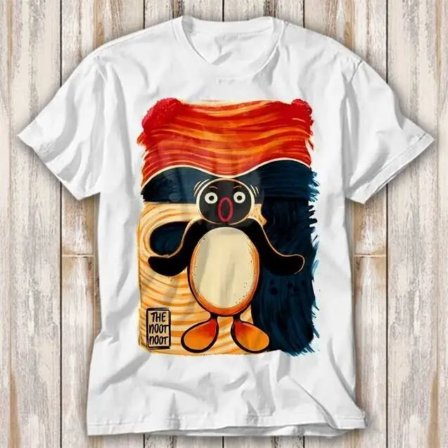 

Noot Noot Madafakas Pingu Penguin Scream Anime Manga T Shirt Top Tee Unisex 3988 Men's A1and women's T-shirts