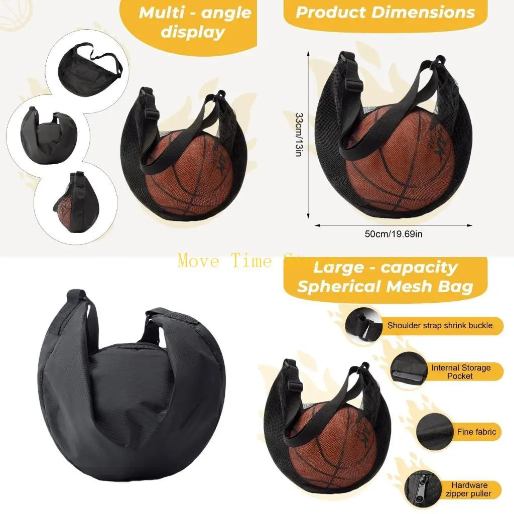 

92ME Боковой переносной одиночный чехол для футбольной сетки Портативная сумка для хранения спортивного инвентаря